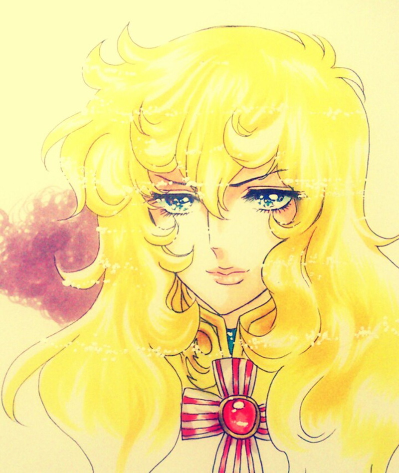 blonde, anime, 720P, rose, beautiful, series, versailles, characters, girl, oscar, lady