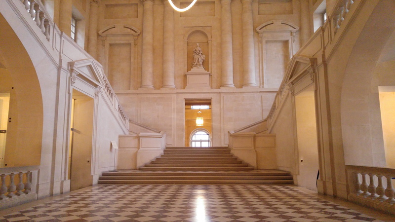 old, architectural column, castle, place of worship, religion, entrance, entrance hall, luxury, belief, versailles, arcade, nature, indoors, brightly lit