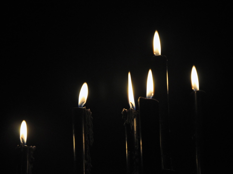 fire - natural phenomenon, close-up, in a row, flames, decoration, bright, black candles, nature, no people, ornament, flame, 1080P, candle, heat - temperature