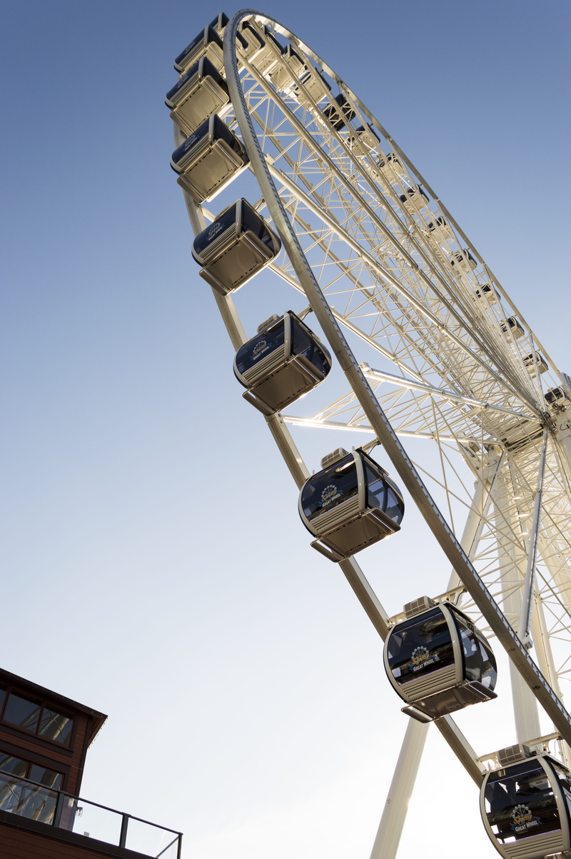 fairground, seattle, traveling carnival, architecture, outdoors, low angle view, no people, fun, arts culture and entertainment, excitement, 5K, metal