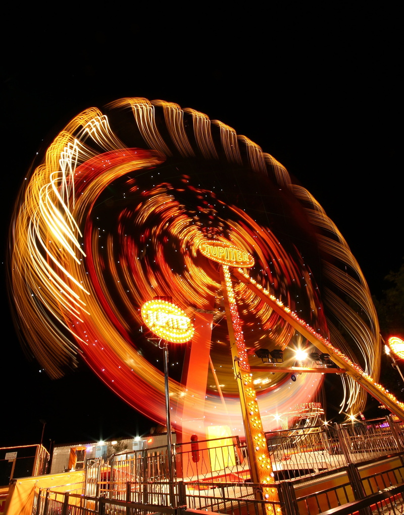 night, low angle view, entertainment, arts culture and entertainment, technical, beautiful, background, light, no people, long exposure, carousel, glowing