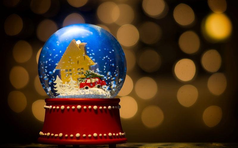 widescreen, globe, christmas, snow, full screen, illuminated, 1080P, lighting equipment, circle, HD, Christmas ball, decoration, holiday, house
