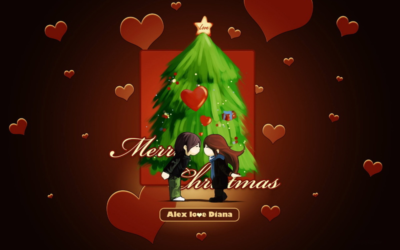 enjoyment, alex, men, standing, arts culture and entertainment, red, event, text, togetherness, chrismas, love, Christmas, decoration, 2K, diana, merry
