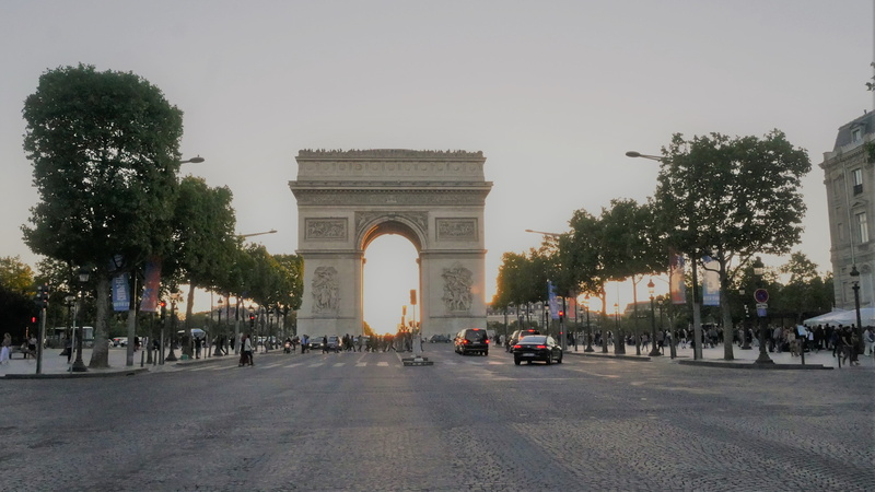 plant, mode of transportation, arch of triumph, arch, outdoors, the past, transportation, history, 4K, monument, motor vehicle, travel, place charles de gaul