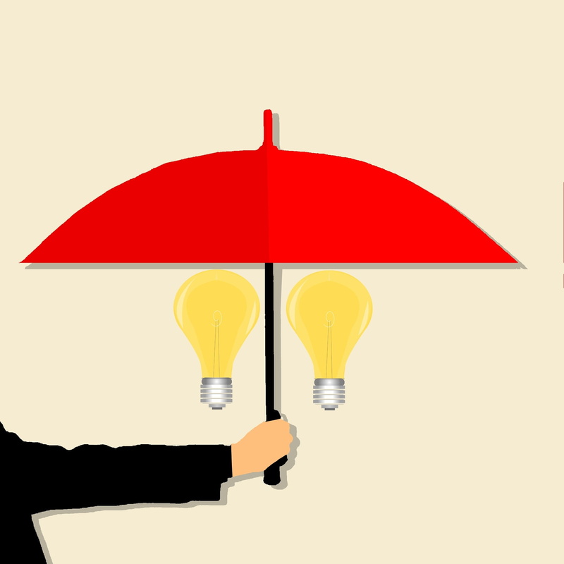 security, shield, idea, studio shot, creativity, cut out, concept, hand, abstract, area, no people, copy space, holding, assurance, rain, red, illustration