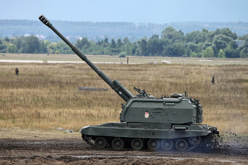 152 mm, military training, self-propelled, fighting, security, army, environment, weapon, military, day, mode of transportation, " Msta-S", nature, armed forces