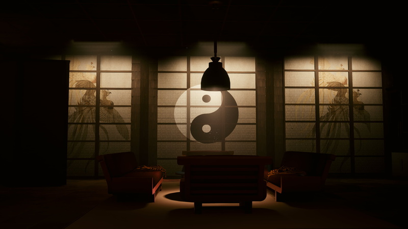 Cyberpunk 2077, calm, Ying Yang, Japanese Art, lights, 2K