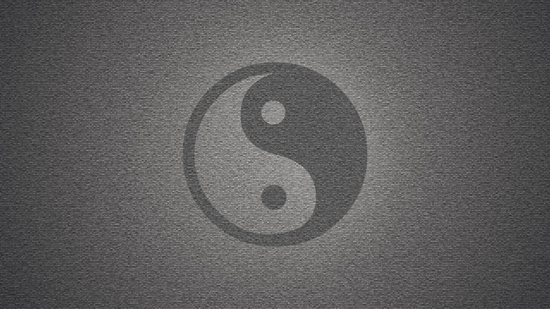 yang, backgrounds, symbol, symbols, grayscale, 1080P, textures, yin, wall