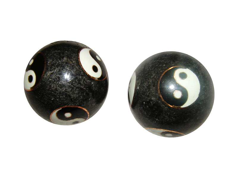 Asia, pool ball, black color, Yinyang, no people, directly above, white background, Qigong, shape, studio shot, still life, copy space, sphere, 2K, close-up