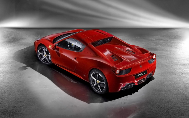 view, Ferrari 458 Spider, Ferrari 458, 1080P, ferrari, spider, top