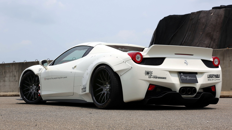 458 Spider, Ferrari, LB Performance, supercar, 4K