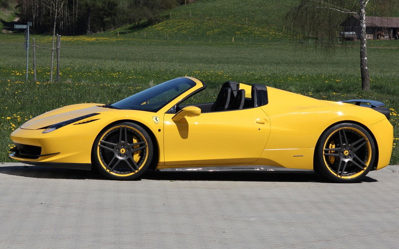 sports, roadster, convertible, picture, car, ferrari, cars, novitec, 2012, spider, yellow, 1080P, rosso