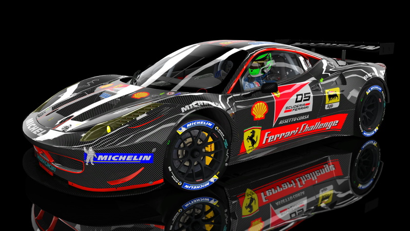 1080P, ferrari 458 GT2, carbon fiber, Assetto Corsa, Ferrari 458, Ferrari