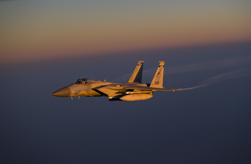 Single all-weather fighter, F-15C, 4K, the fourth generation fighter, American all-weather, superiority in the air, UNITED STATES AIR FORCE, Eagle, McDonnell
