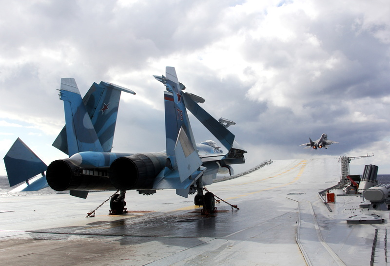 4K, Admiral Kuznetsov, deck, carrier-based fighter, Su-33