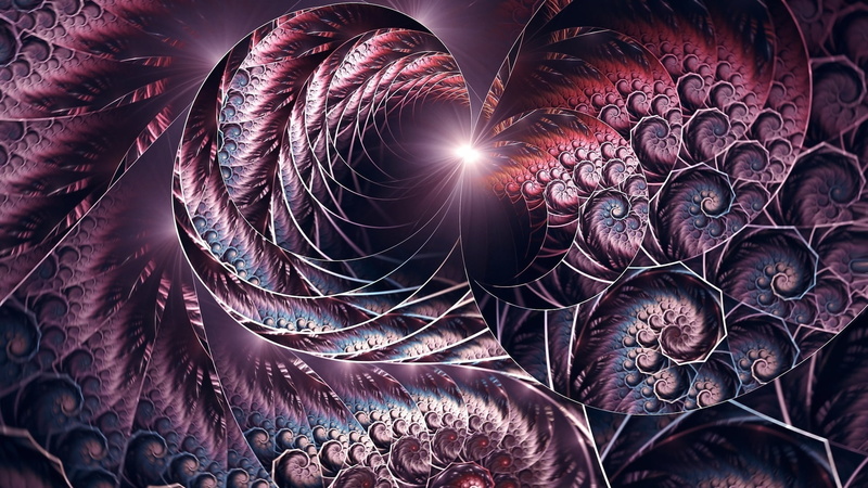 abstraction, spiral, 1080P, light, flash, screensaver on your desktop, background, figure, fractals, fancy pattern, the purple shades, acrylic paint