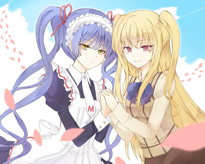 real people, creativity, leisure activity, front view, human representation, lifestyles, Shidō Mariya, Maria † Holic, representation, nature, anime girls