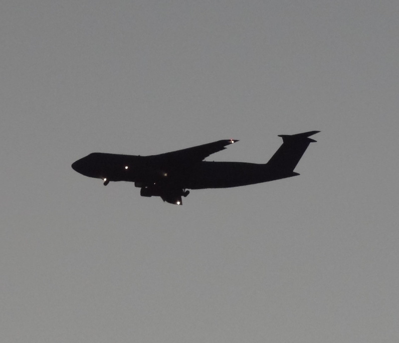 c5 galaxy, airplane, 1080P, plane, c, silhouette, flight, aircraft planes