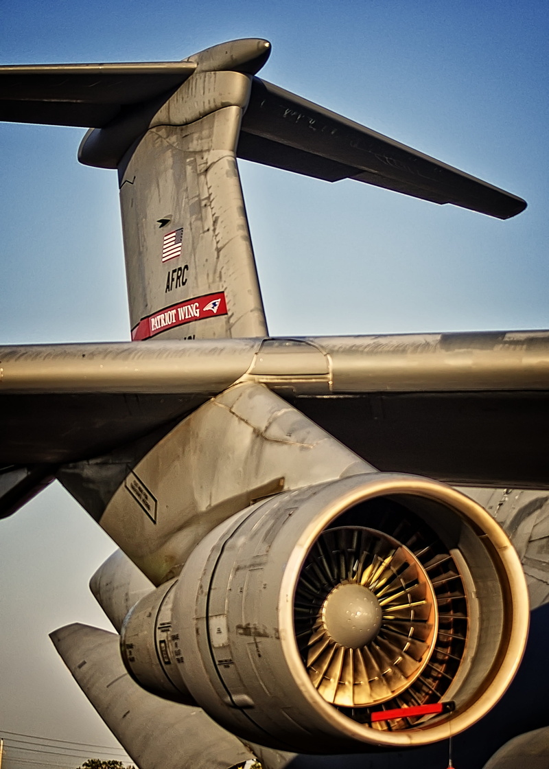 public transportation, lockheed, transportation, outdoors, transport, jet engine, Lockheed C-5 Galaxy, military, number, travel, day, no people, text, metal