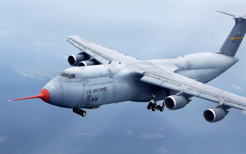 Lockheed C 5 Galaxy, airplane, 1080P