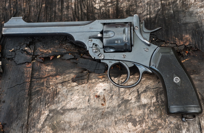 1918, Webley, Revolver, weapons, 1080P