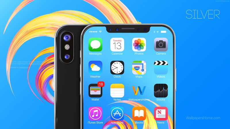 silver, iPhone X, leaked, 4K, 4k, WWDC 2017, 3D