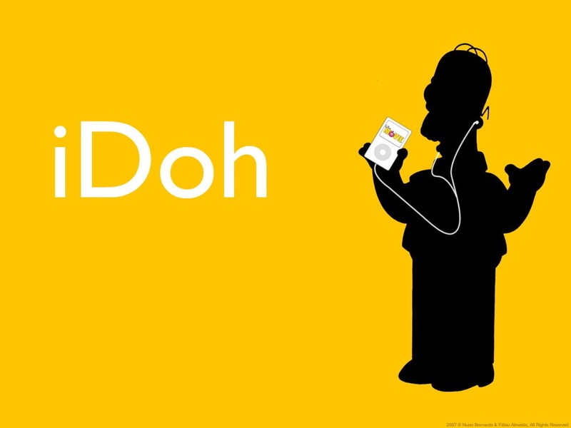 yellow, males, 480P, Homer Simpson, wireless technology, men, artwork, one person, occupation, cut out, silhouette, holding, communication, yellow background