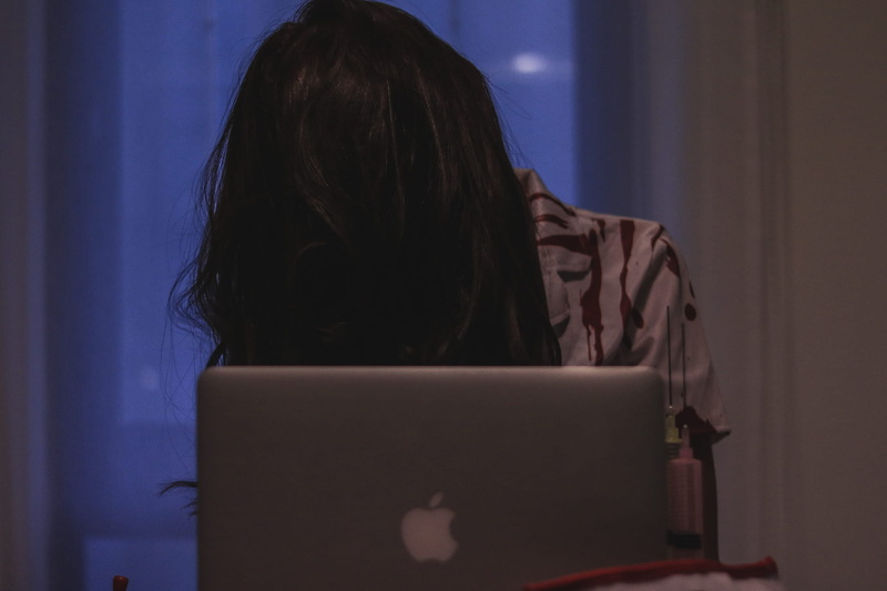 connection, brown hair, silver, business person, one woman only, hair, brown, only women, women, people, near, indoors, females, technology, using laptop