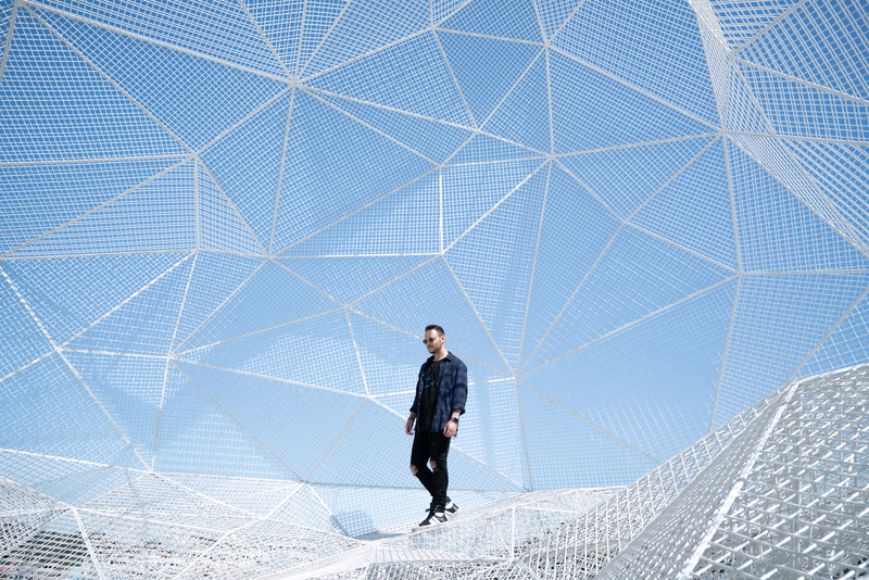 adult, human, full length, clothing, standing, sky, 8K, coat, sleeved, sphere, shirt, business, city, 4k, technology, white, person, wearing, corporate business