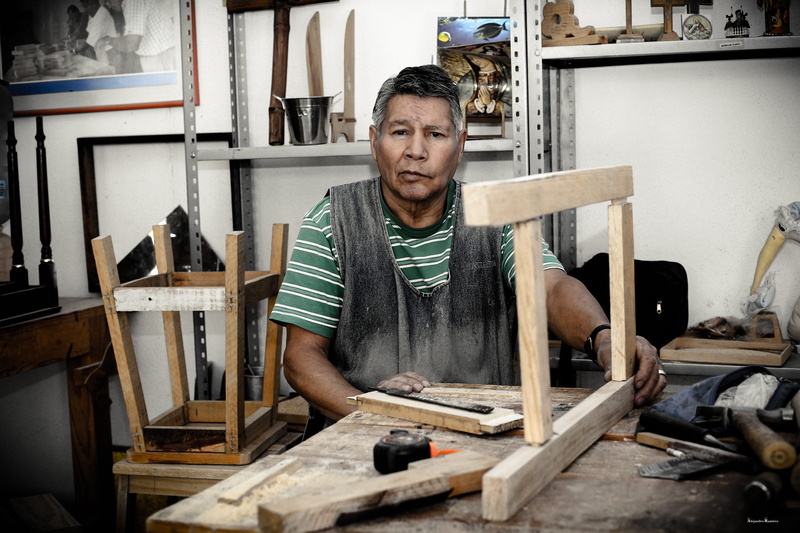 working, 5K, tools, workshop, adult, sitting, looking at camera, green, room, industry, white, carpenter, art and craft, person, seat, table, pose, holding