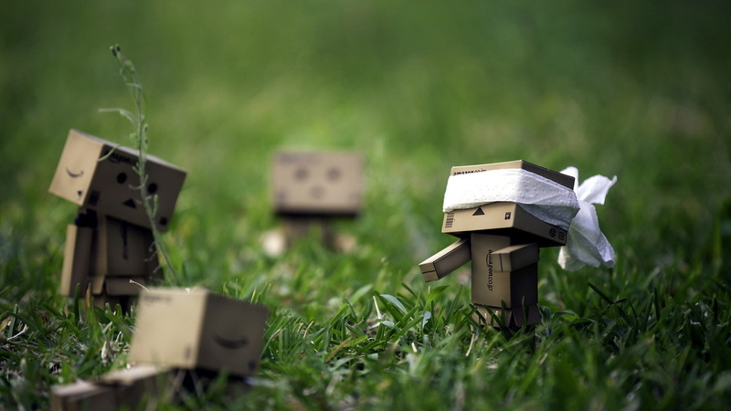 nature, creativity, danboard, roof, outdoors, home Ownership, no People, cardboard robots, selective focus, environment, toy, tree, danbo, house, human representation