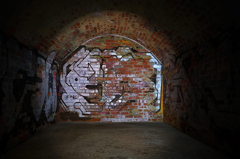 building, room, ceiling, ruined, deterioration, wall, graffiti was, architecture, 5K, weathered, built structure, no people, indoors, bunker, day, darkness