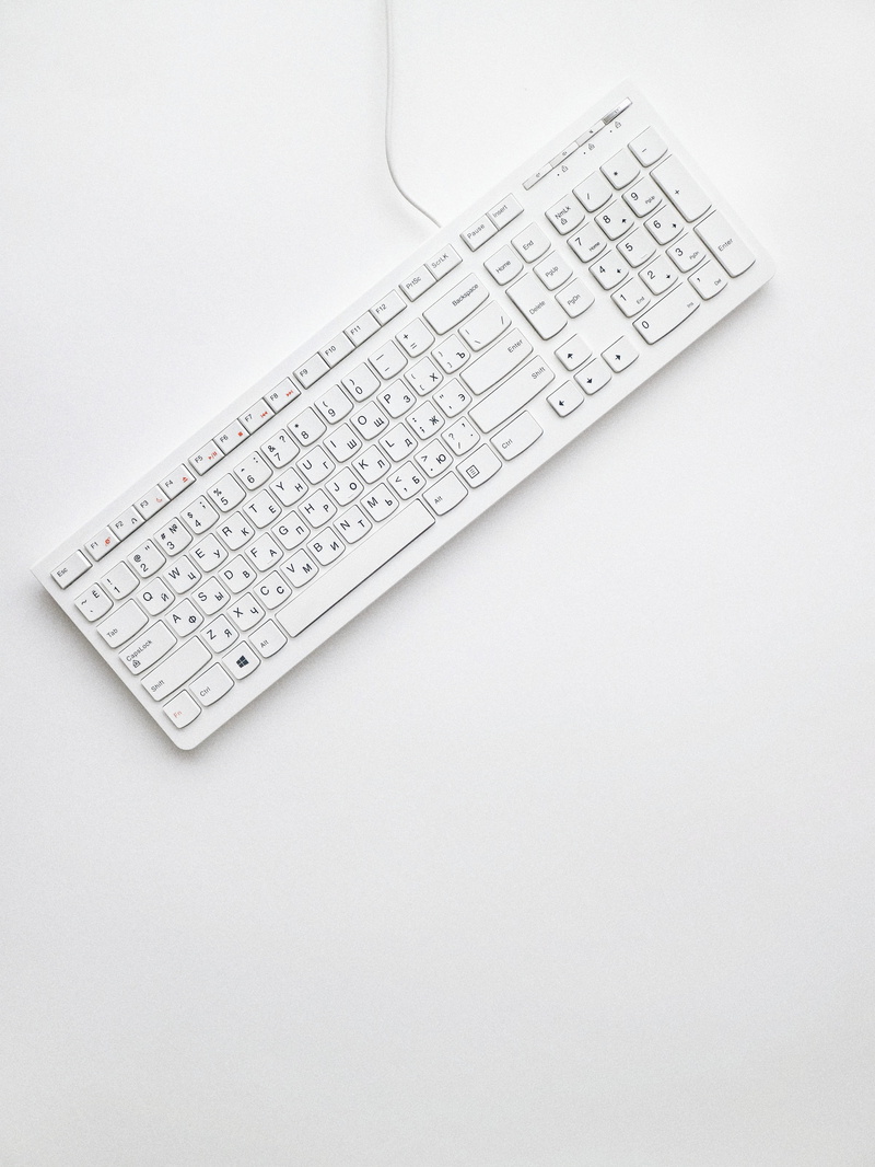 single object, tech, office, computer keyboard, cut out, high angle view, wireless technology, indoors, computer, keyboard, minimalism, flat lay, communication
