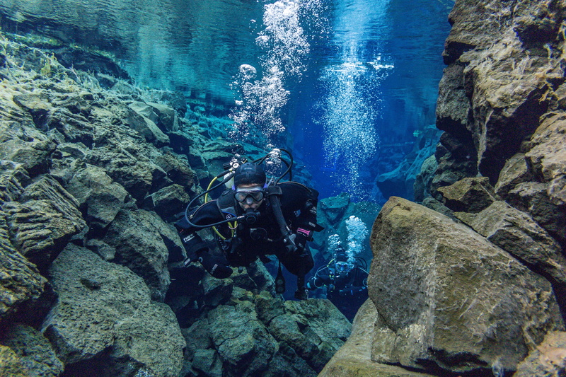 glacier water, dive, ice cold, zero time, tec-diving, water sports, deep, diving suit, iceland, air bubbles, finimeter, exploration, water, lifestyles