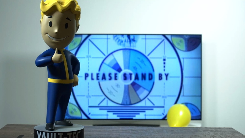 Vault-Boy, 1080P, Boltyboy, Fallout, TV, Bethesda Game Studios, Room, STBY, Vault Tec, Bethesda Softworks, Figure, Bethesda, Vault Boy, Please Stand By
