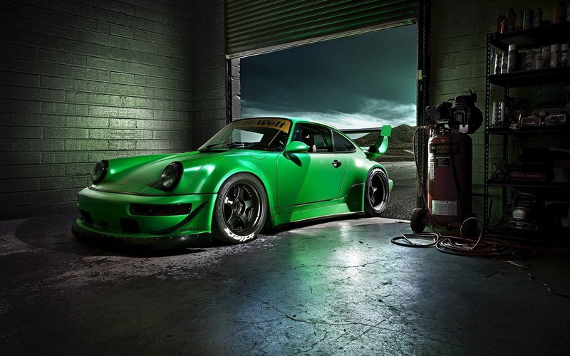 green, carrera, coupe, porsche, Porsche Carrera, sports, 1080P