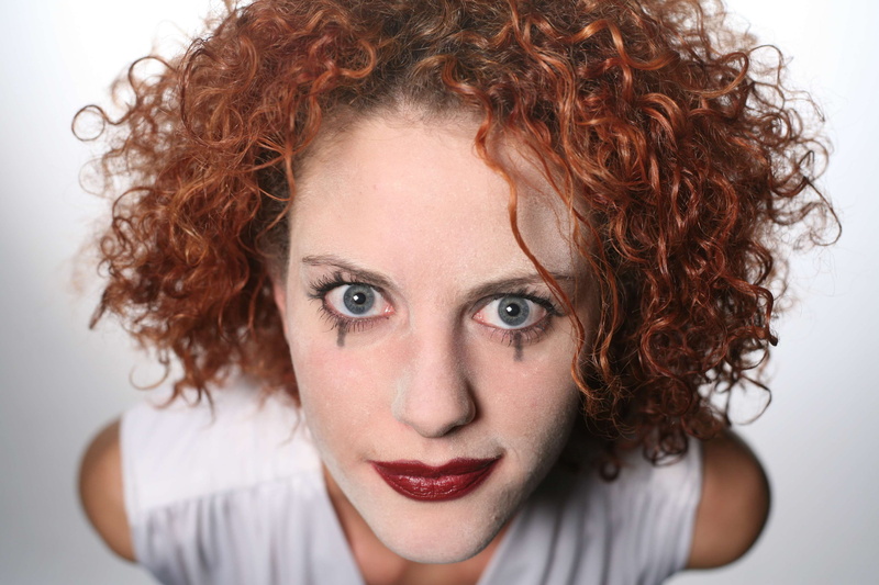 indoors, curly, makeup, close-up, adult, front view, curly hair, face, head, portrait, hair, woman, make up, hairstyle, red hair, beauty, one person, studio shot