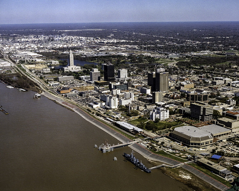 Baton Rouge, skyscraper, office building exterior, river, rouge, shoreline, 720P, urban Scene, water, landscape, baton, aerial View, United States, day