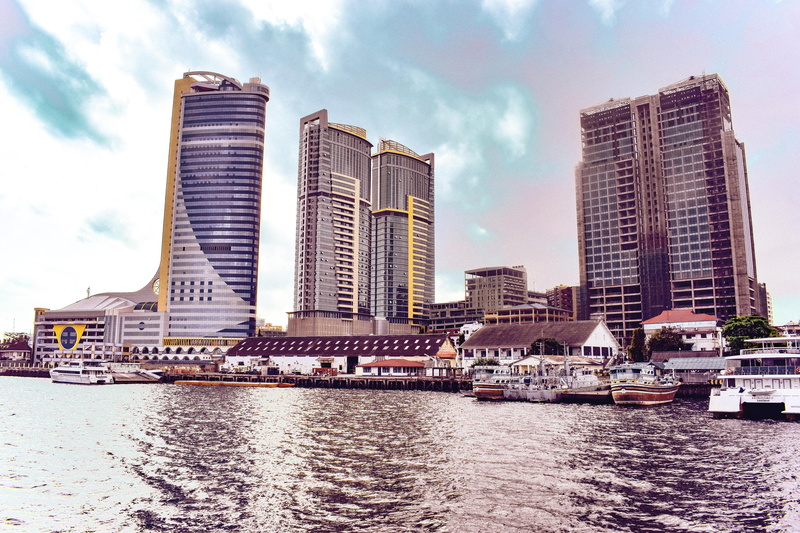 transportation, outdoors, tanzania, no people, luxury, river, cityscape, africa, skyscraper, passenger craft, nautical vessel, financial district, architecture