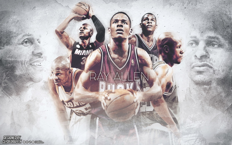 people, basketball, adult, mid adult, excitement, 2K, team sport, sport, positive emotion, career, digital composite, allen, nba, mid adult men