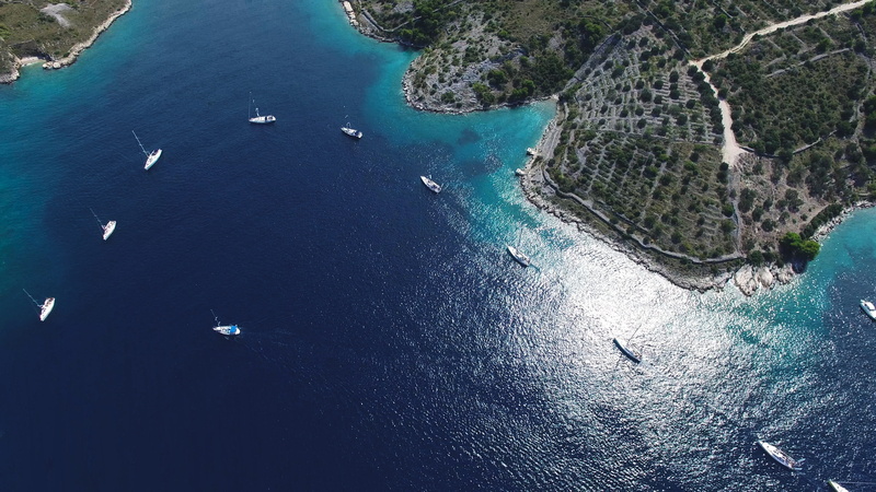 photography, aerial view, tranquil scene, sail boat didnt, body, nature, tranquility, port, holidays, birds eye view, rock, beauty in nature, scenics, outdoors