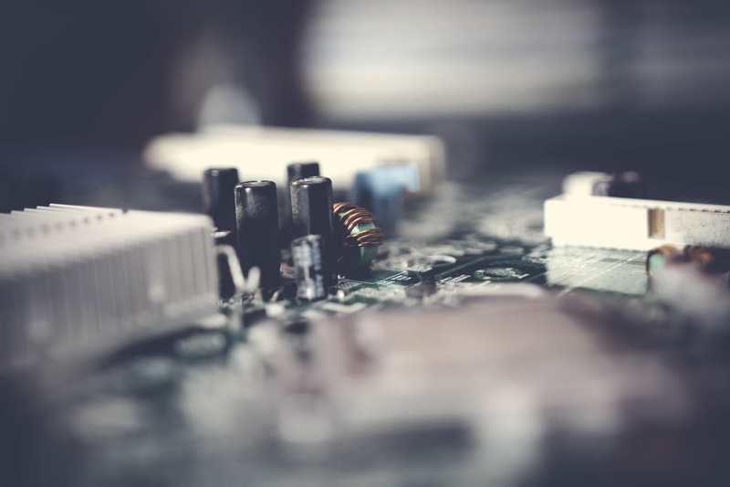 no people, architecture, blur, 5K, computer equipment, cityscape, electronics industry, focus, circuit board, industry, surface level, equipment, photography
