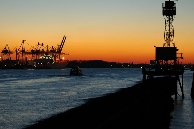 commercial dock, no people, construction equipment, nature, hamburg, ship, 2K, Container Ship, business, outdoors, crane - construction machinery, orange color