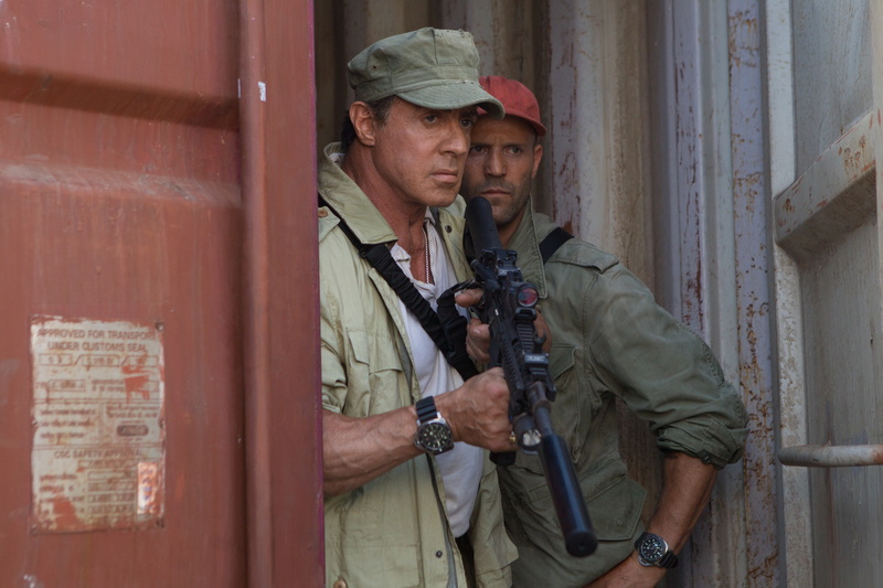 Barney Ross, container, machine, Lee Christmas, The Expendables 3, Jason Statham, cap, 4K, weapons, Sylvester Stallone