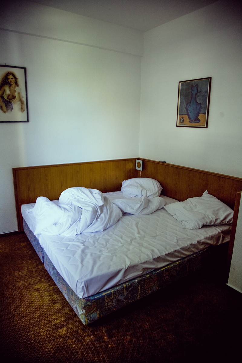 sleep, indoors, bedspread, day, frame, relaxation, built structure, flophouse, 4K, home showcase interior, pillow, double bed, wall - building feature