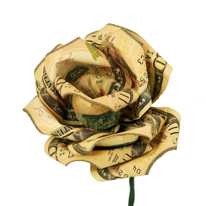 gold, wealth, gift, copy space, s, still life, shape, representation, directly above, studio shot, 1080P, dollar, money, craft, art and craft, design
