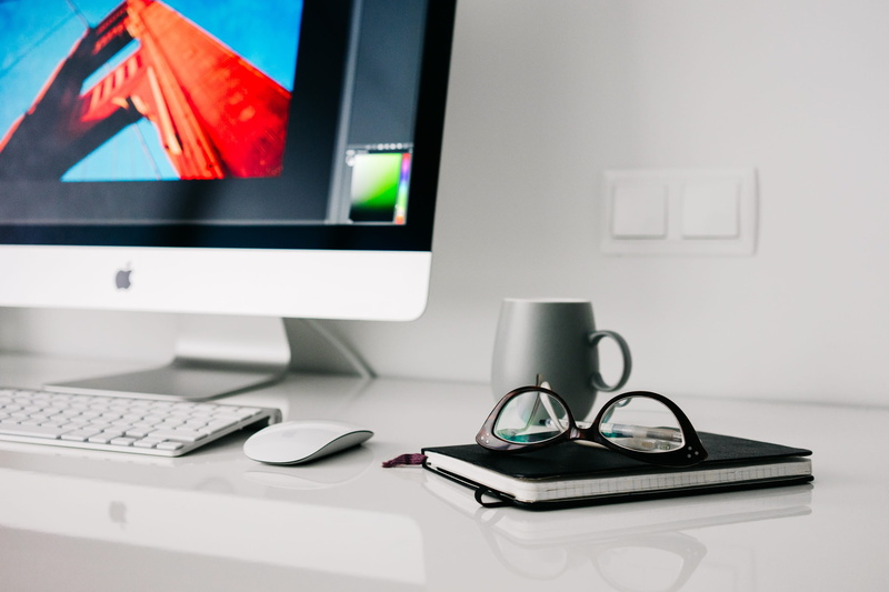 modern, frames, laptop, computer monitor, indoors, internet, computer, design, communication, connection, imac, home, book, office, top, computer keyboard