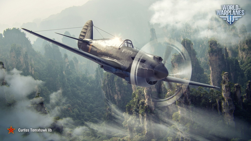 WoWp, The Tomahawk IIb, fighter, World of Warplanes, Curtiss P-40, Wargaming, 2K