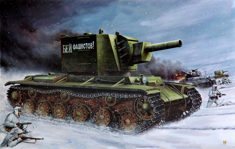 heavy, Eastern front, Mosin Rifle, PCA, WWII, assault tank, 1080P, soldiers, with a tower MT-1, Soviet