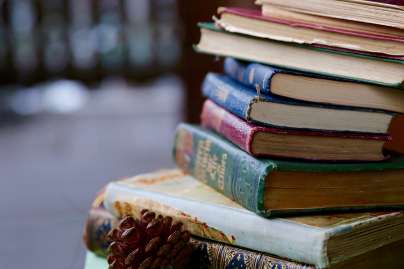room, space, 4K, still life, text, library, plant, table, wood - material, indoors, close-up, produce, vintage, focus on foreground, textbook, book, architecture